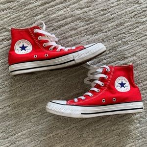 Barely worn Red Converse